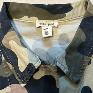 Tribal Jeans Camouflage cropped jacket
